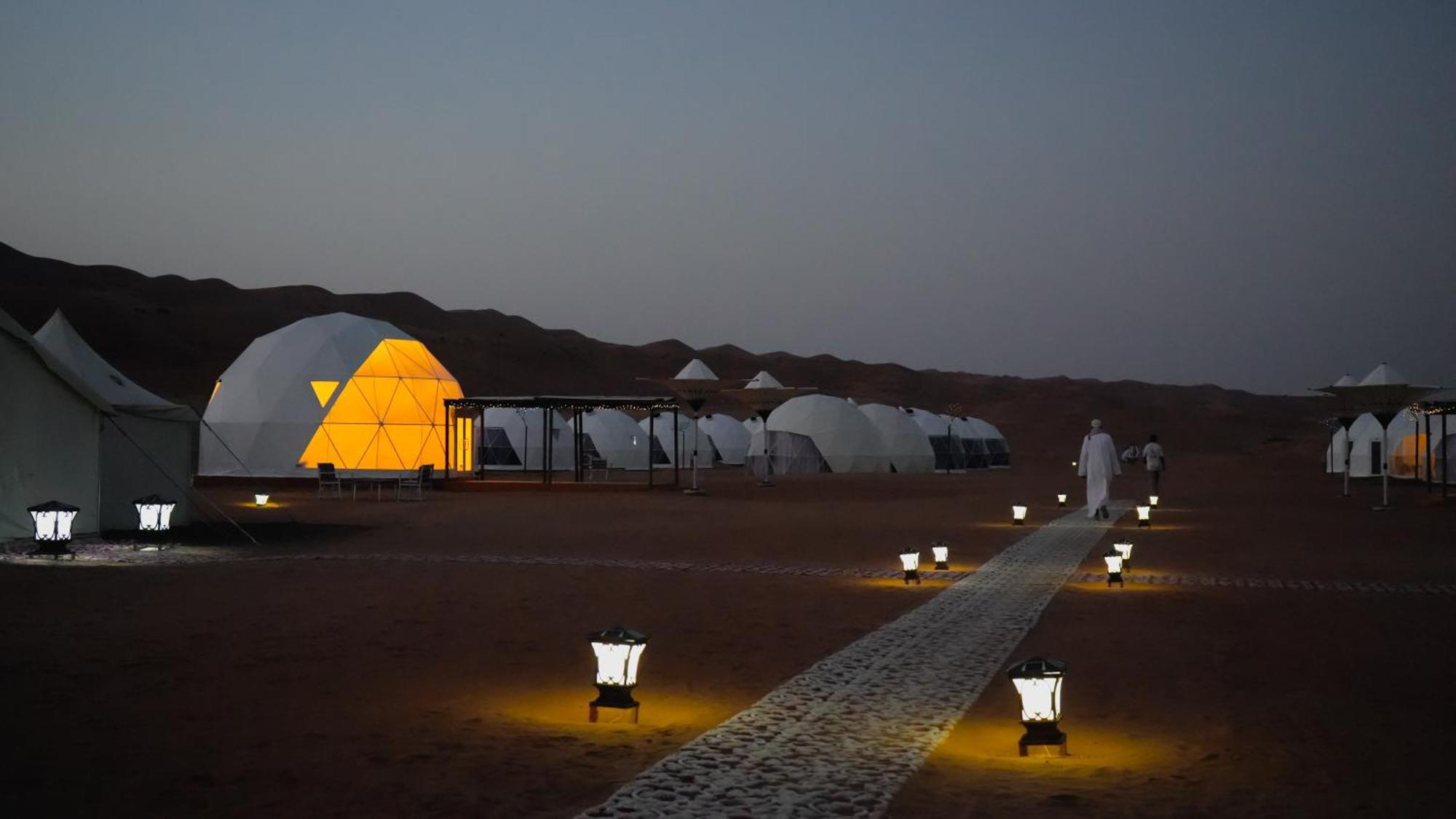 Luxury Desert Camp Al Wāşil Exterior foto